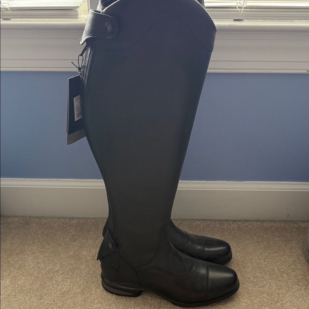 Ariat Elegant Black Knee-High Women's Riding Boots - Picture 2 of 8